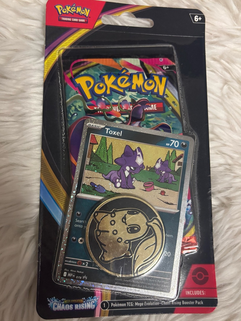 Pokémon Mega Evolution Chaos Rising Single Blister Pack with Promo Card